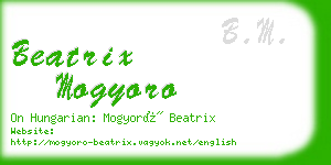 beatrix mogyoro business card